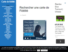 Tablet Screenshot of cartesdefidelite.fr